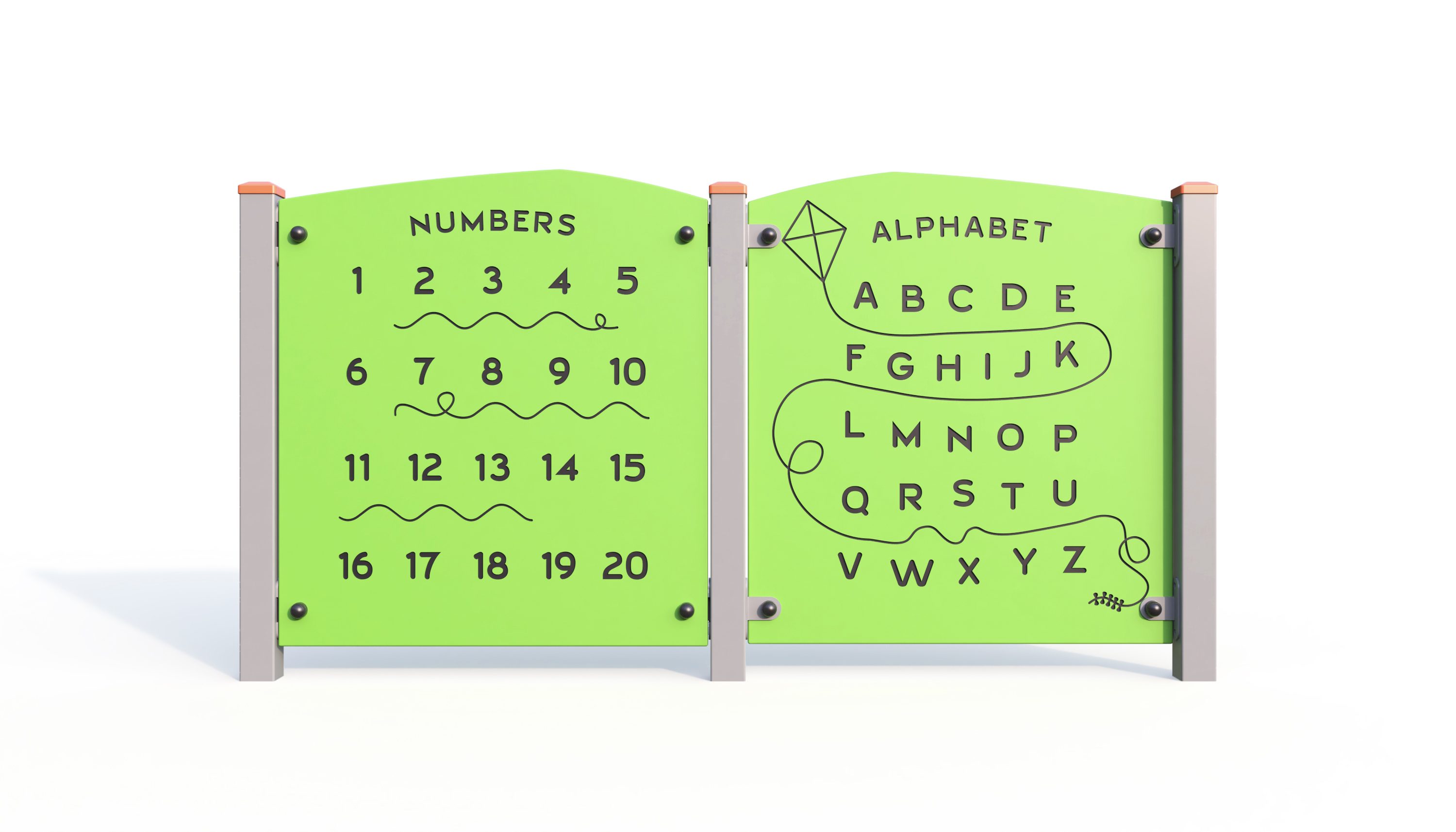 Double-Sided Alphabet/Numbers Panel