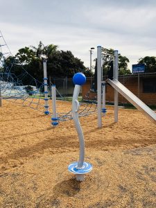 The a_space Whirly Gig Spinner at Mannering Park Playspace