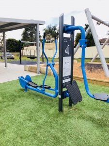 a_space's innovative Outdoor Fitness Equipment at Mannering Park Playspace