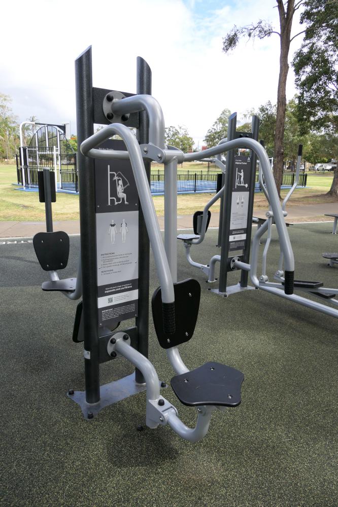 a_space equipment features instructional signage to assist users when exercising