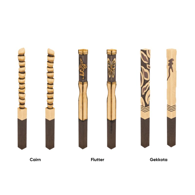 Hand carved touchwood Totem