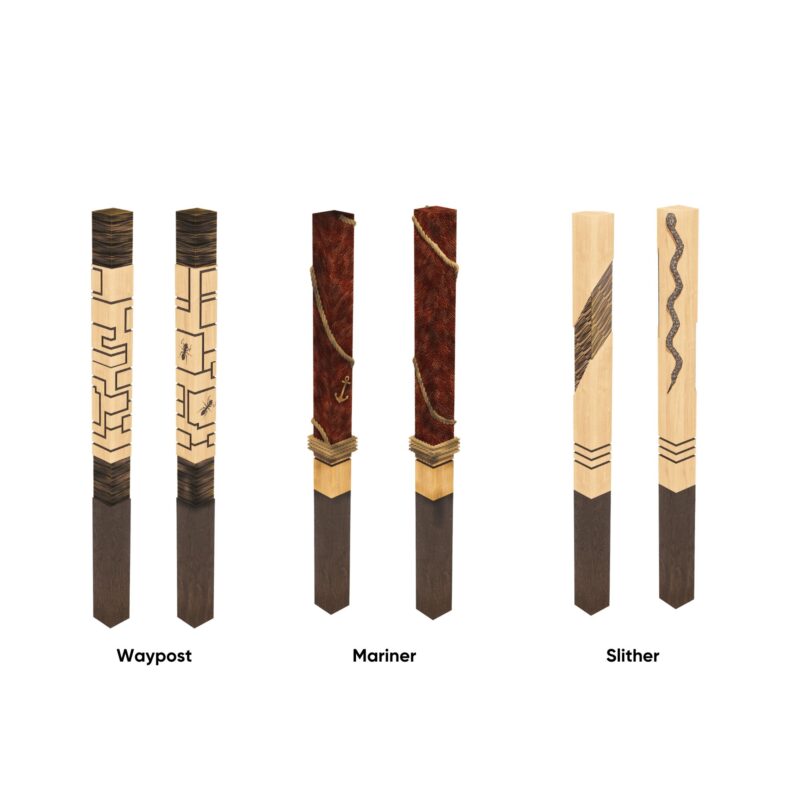 Hand carved touchwood Totem