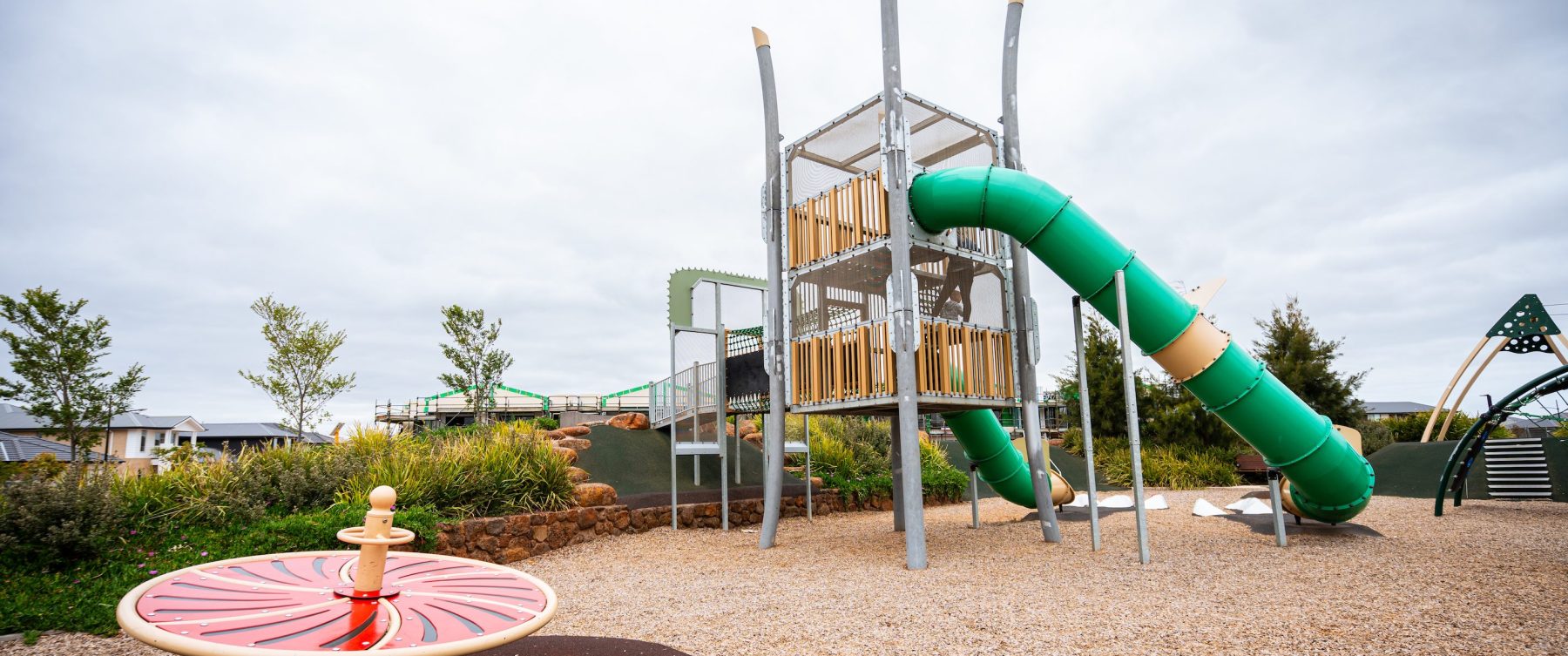 Dinosaur themed playground